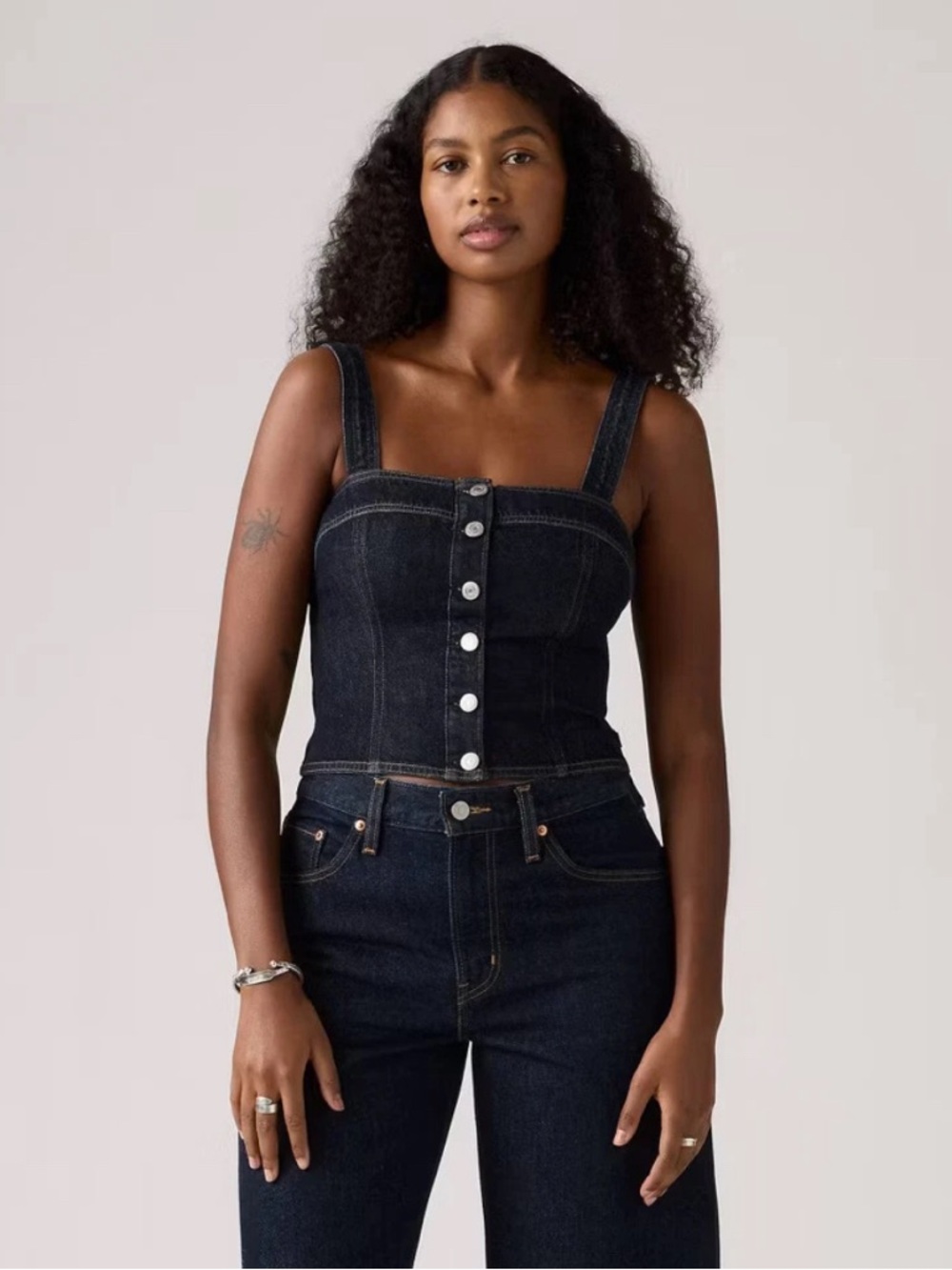 Levi's Dark Indigo Denim Corset in size XS-L
